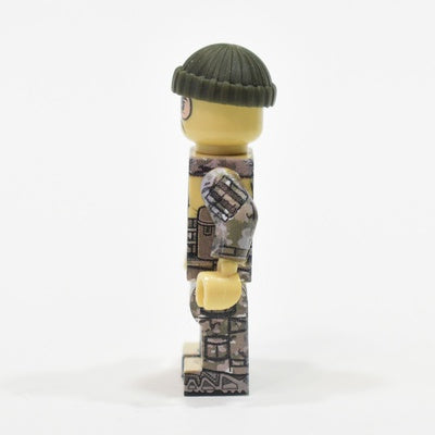 Modern military knitted hat, dark-green