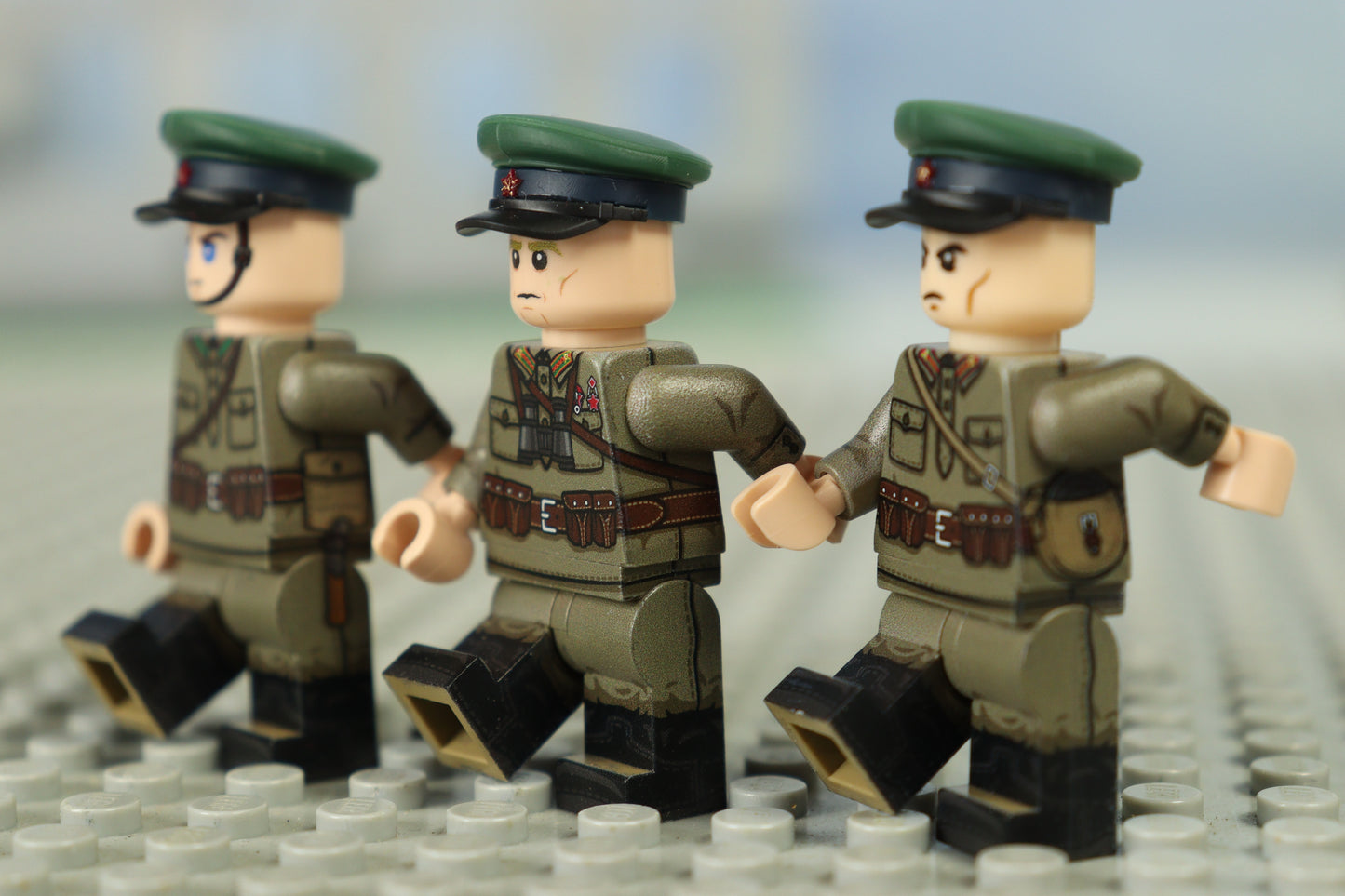WW2 Soviet Border guard soldiers (Original LEGO custom minifigures)