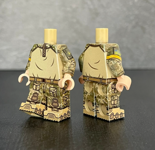 Ukrainian soldier with the Trident - MM-14 Pixel Camo