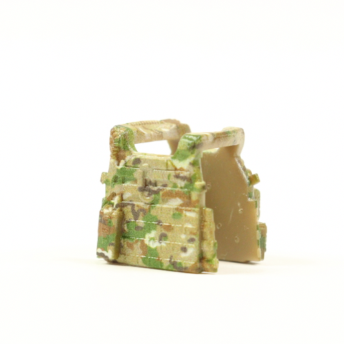 Armor vest LBT 6094 closed holsters, camouflage multicam patch Russian flag patch