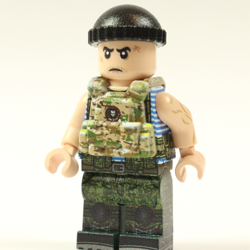 Armor vest LBT 6094 closed holsters, camouflage multicam, round patch