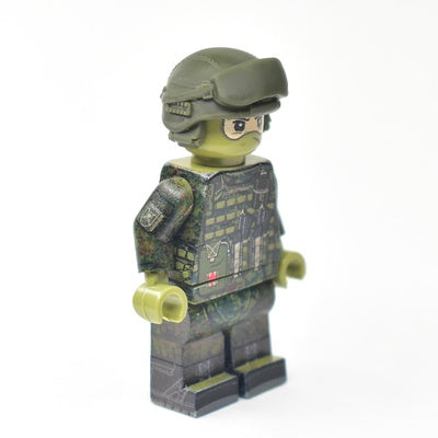 Modern Russian 6B47 "Ratnik" helmet with googles and headphones