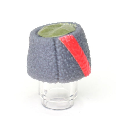 Papakha Fur Hat red v1910 with red stripe