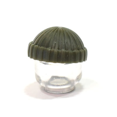 Modern military knitted hat, dark-green