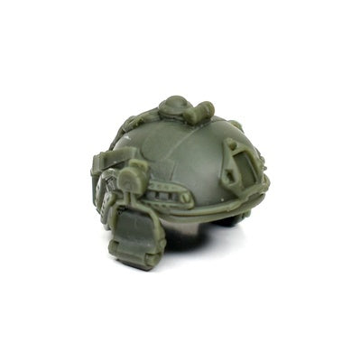 Modern Combat helmet with vertical headphones