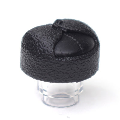 WWII Ushanka hat with red star for LEGO figures. Black