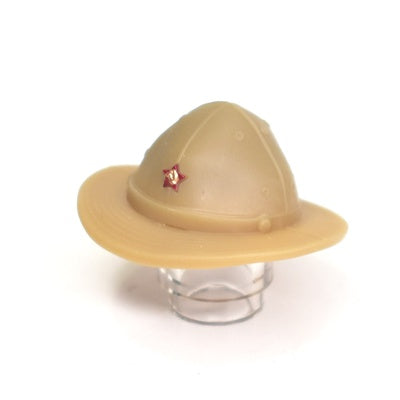 Soviet Afghan war Panama hat for Lego figures with a field star.