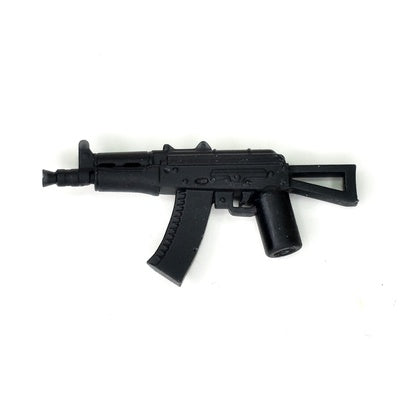 A shortened assault rifle for LEGO minifigures