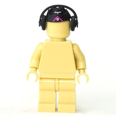 German WWII M35 Panzer Side Cap with Headphones | Toy Headgear for LEGO Figures