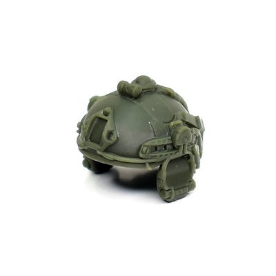 Modern Combat helmet with vertical headphones
