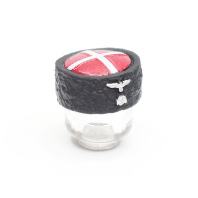 Papakha Kubanka Toy Fur Hat | Red Top with SS Insignia