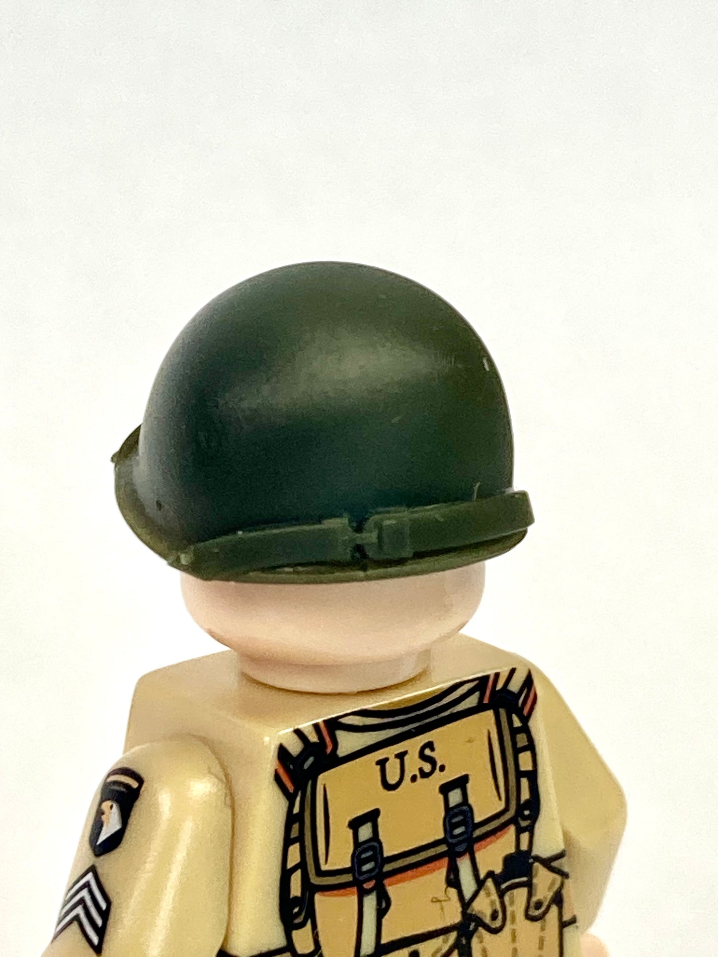 WW2 US army M1 helmet with a chin strap