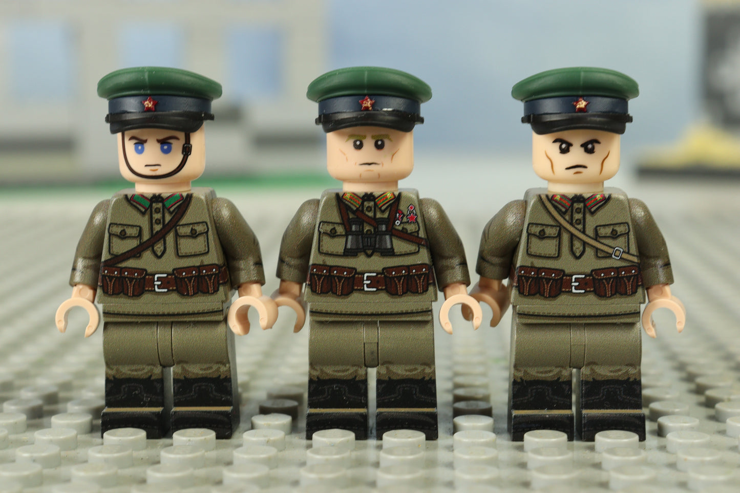 WW2 Soviet Border guard soldiers (Original LEGO custom minifigures)