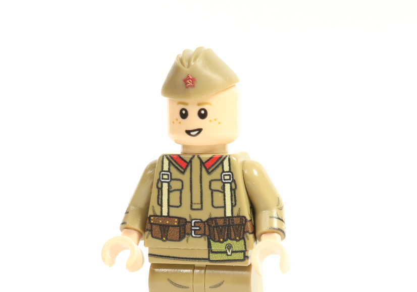 Russian military forage cap with red star.