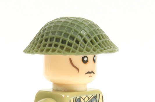 British Brodie Helmet With Camo Net