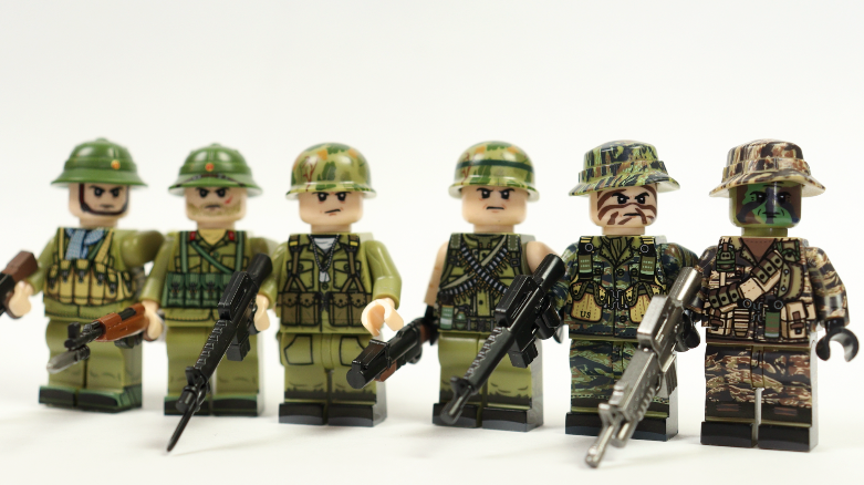Set of 6 Vietnam War minifigures