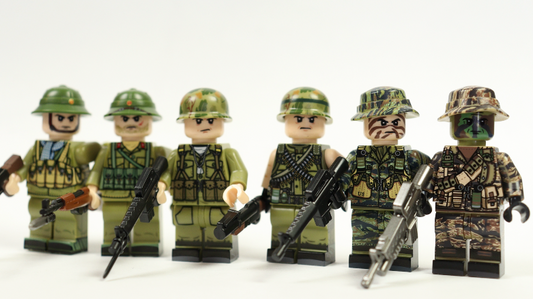 Set of 6 Vietnam War minifigures