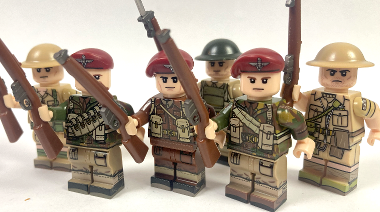 WW2, Set of 6 British soldiers