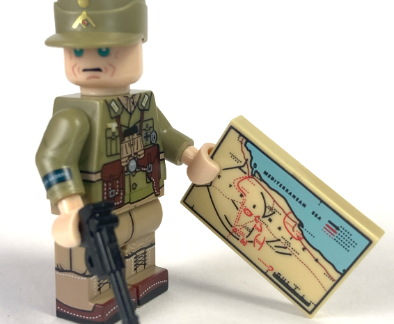 WW2, 4 x German Afrika Korps, pack 2. 4 toy soldiers. History authentic.