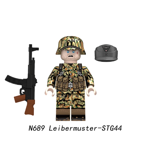 WW2 German soldiers in Leibermuster camo (3 soldiers)