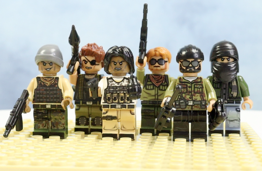 Modern war "terrorists" toy soldiers