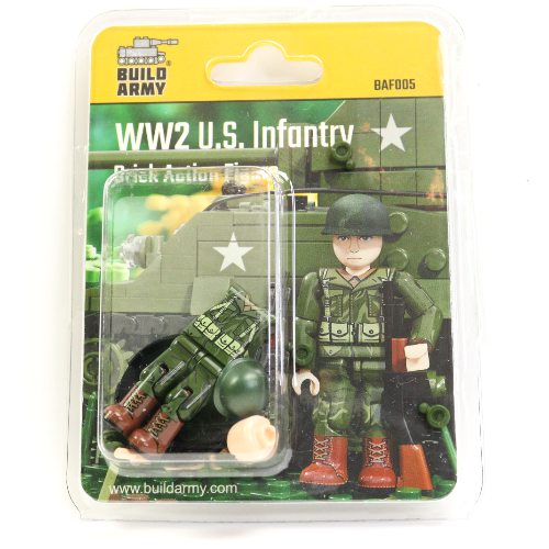Brick Action Figure: WW2 U.S Infantry Rifleman Midfigure