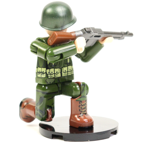 Brick Action Figure: WW2 U.S Infantry Rifleman Midfigure