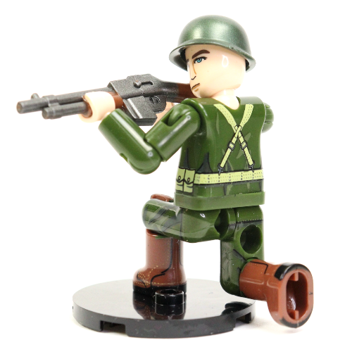 Brick Action Figure: WW2 U.S Infantry Rifleman Midfigure