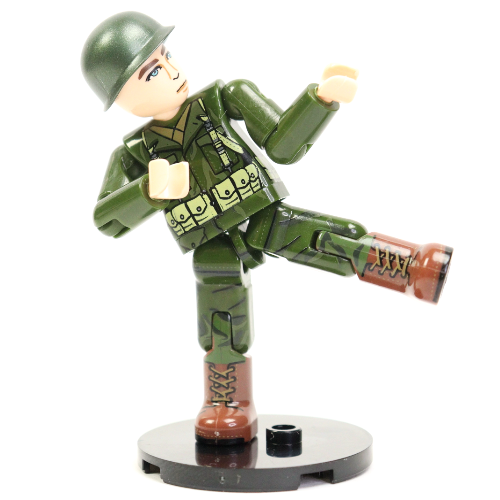 Brick Action Figure: WW2 U.S Infantry Rifleman Midfigure