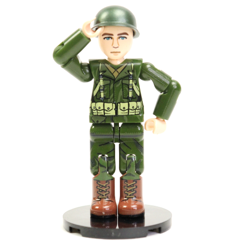 Brick Action Figure: WW2 U.S Infantry Rifleman Midfigure