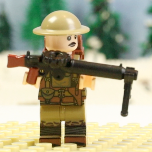 WW1 British Lewis machine gunner