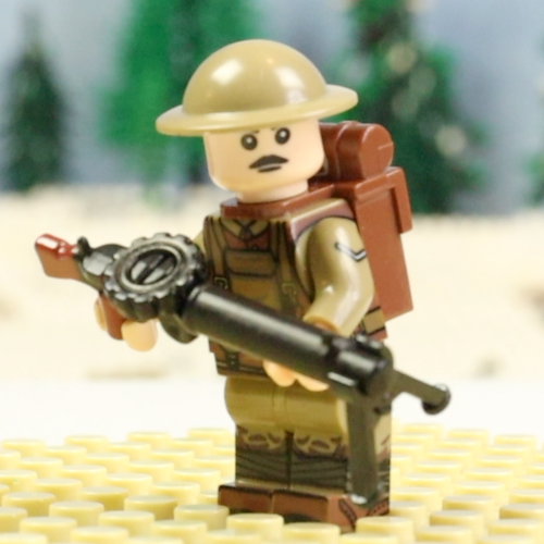 WW1 British Lewis machine gunner