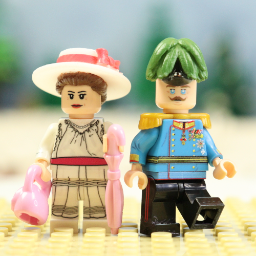 Archduke Franz Ferdinand and his wife Sophie, Duchess of Hohenberg - 2 figures