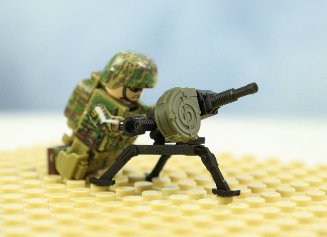 AGS-17 grenade launcher on tripod