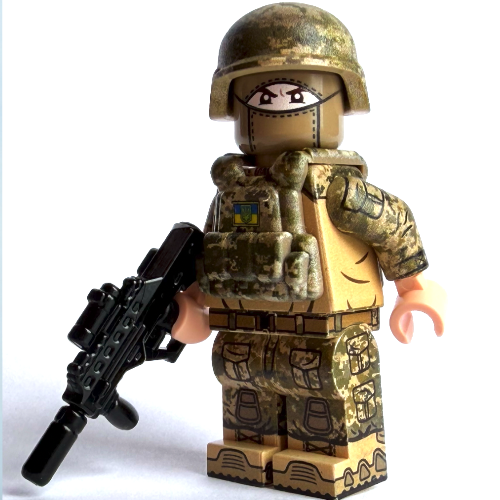 Ukrainian soldier with the Trident - MM-14 Pixel Camo