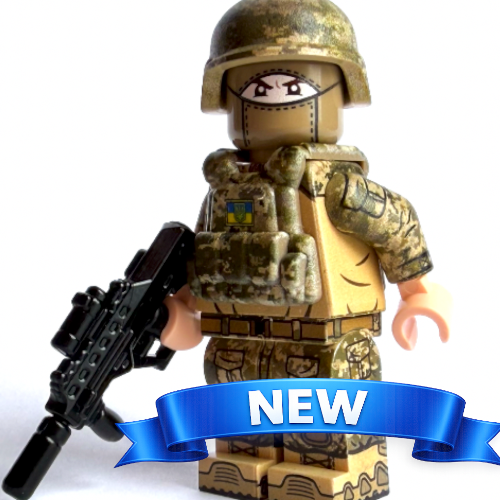 Ukrainian soldier with the Trident - MM-14 Pixel Camo