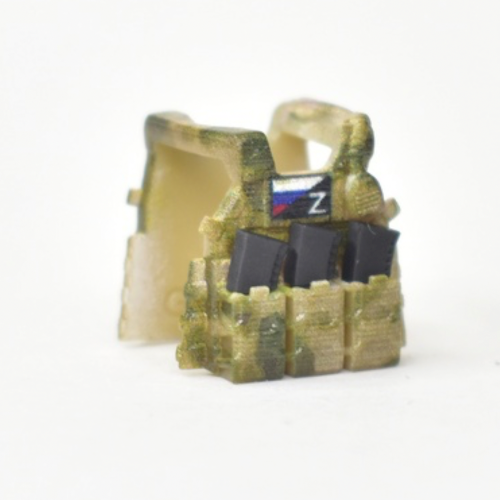 Vests LBT 6094 multicam rectangular patch. with black magazines.
