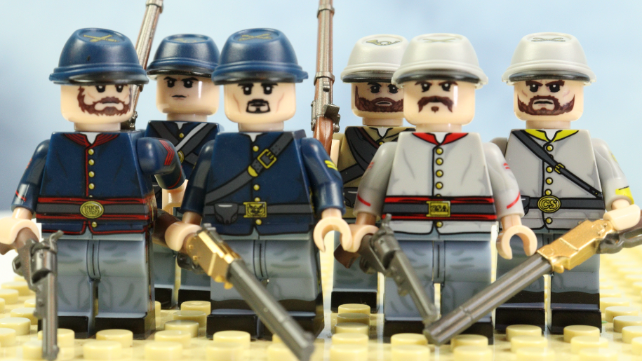US Civil war soldiers - set of 6 (3 for each side)