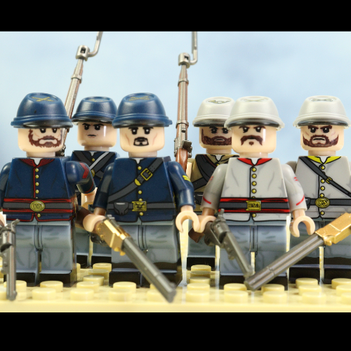 US Civil war soldiers - set of 6 (3 for each side)