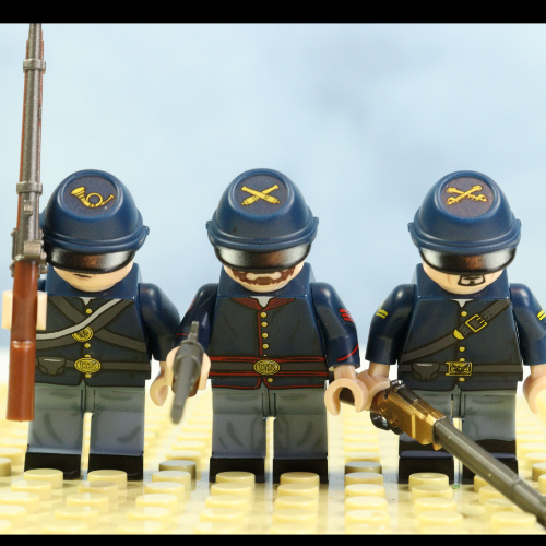 US Civil war soldiers - set of 6 (3 for each side)