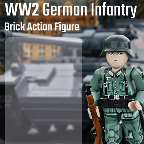 Brick Action Figure: WW2German Rifleman Midfigure