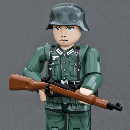 Brick Action Figure: WW2German Rifleman Midfigure