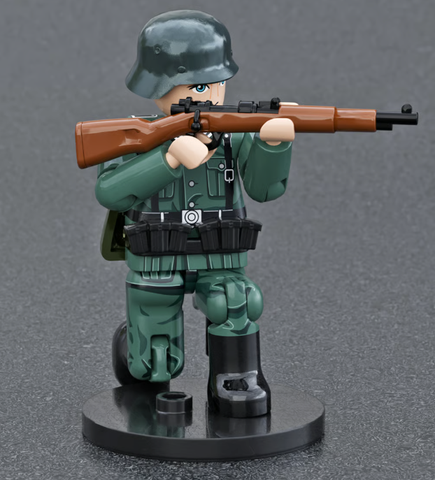 Brick Action Figure: WW2German Rifleman Midfigure