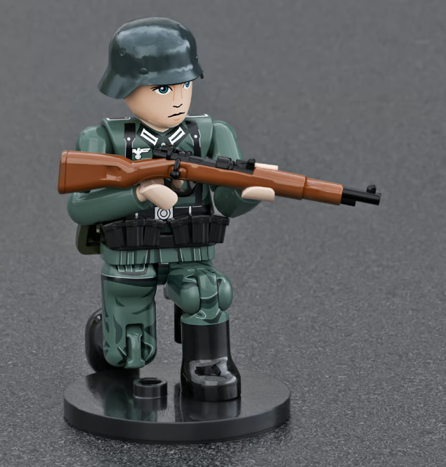 Brick Action Figure: WW2German Rifleman Midfigure