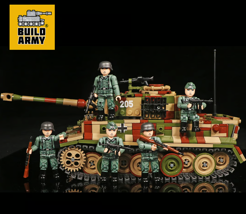 Brick Action Figure: WW2German Rifleman Midfigure