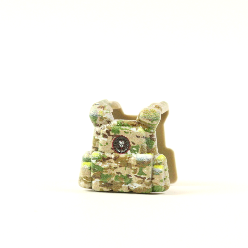 Armor vest LBT 6094 closed holsters, camouflage multicam, round patch