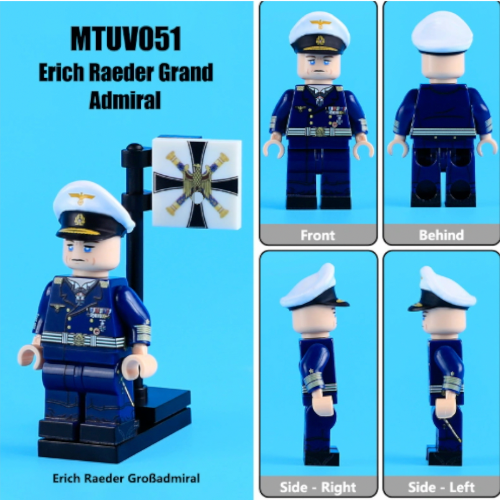 Erich Raeder – Großadmiral WW2 German Navy Toy Figure