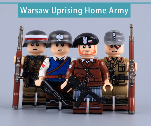 Warsaw Uprising Home Army – Set of 4 WW2 Polish Soldiers