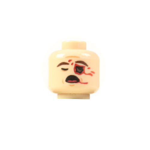 Battle-Damaged Custom LEGO® Head