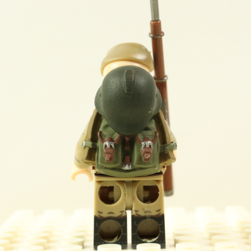 Soviet WW2 Early War Backpack with Strapped Helmet – Hand Painted Accessory